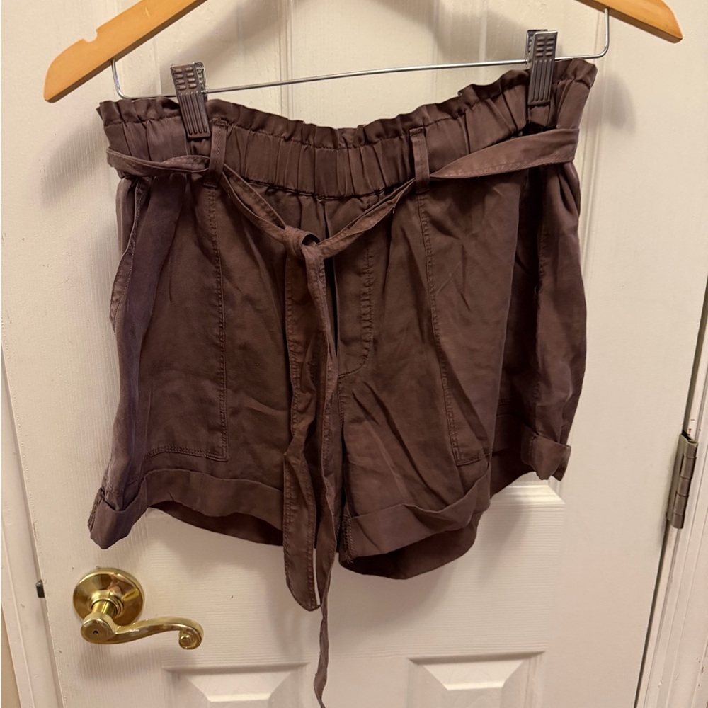 Aerie High Waist Brown Shorts